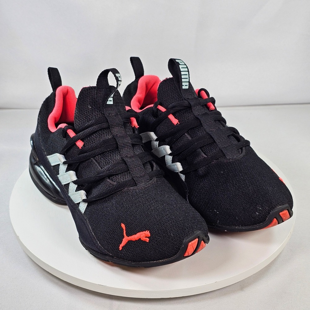 Puma Cell Regulate Black Pink Blue Athletic Running Shoes 190305-10 Womens 7